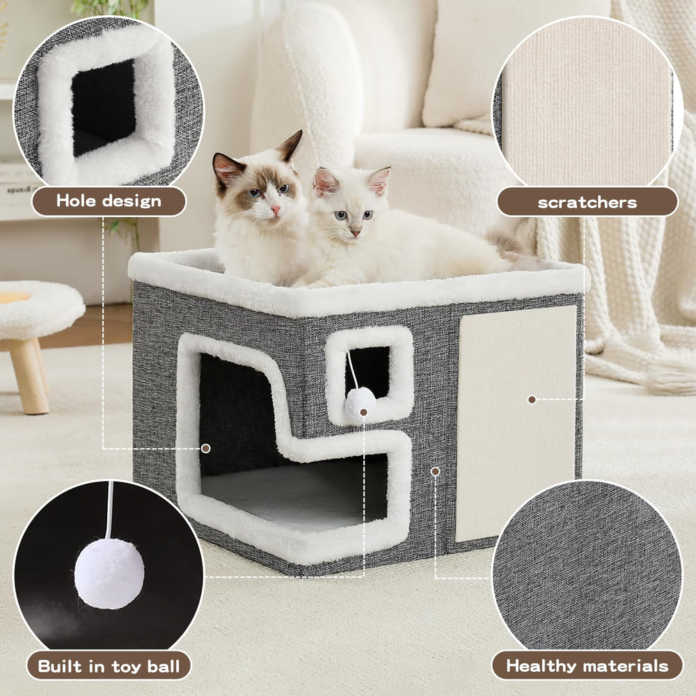Crispedia top platform lounge with cat relaxing offering an elevated lookout and comfort