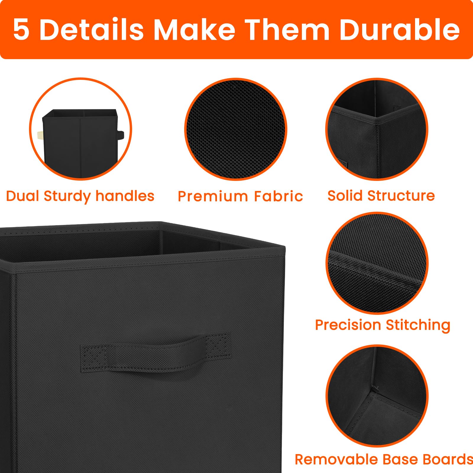 Criusia filled bin with clothes and books illustrating versatile use across bedroom and office spaces