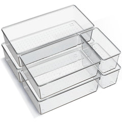 Criusia clear trays front packaging showing full 6-pack and sizes for easy selection