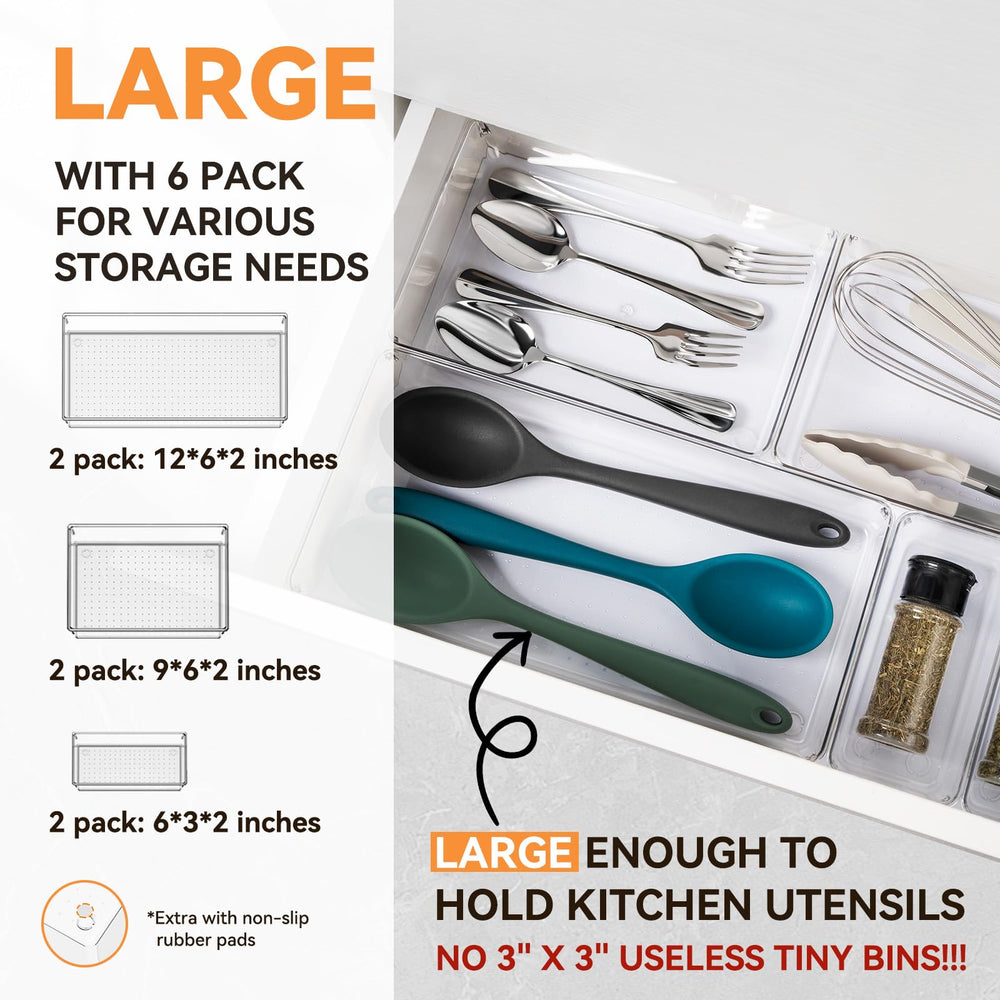 Criusia XL tray next to ruler showing length and width for correct drawer fit