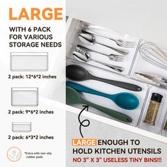 Criusia XL tray next to ruler showing length and width for correct drawer fit