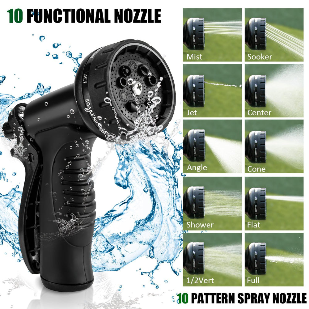 Crixny nozzle close-up with 10 functions, versatile spray control for tasks