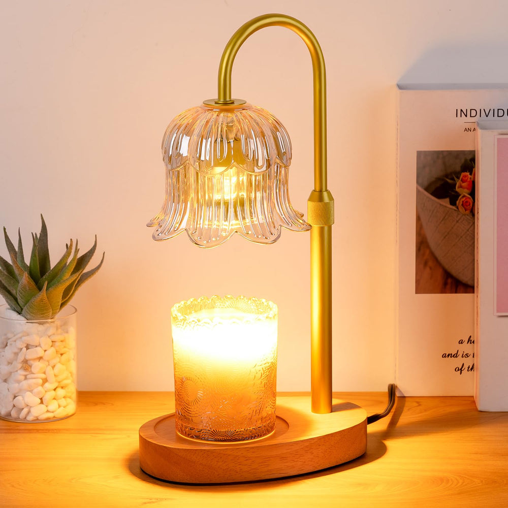 CRMILL front view flower lamp showing elegant décor and ambient glow benefit
