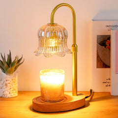 CRMILL front view flower lamp showing elegant décor and ambient glow benefit