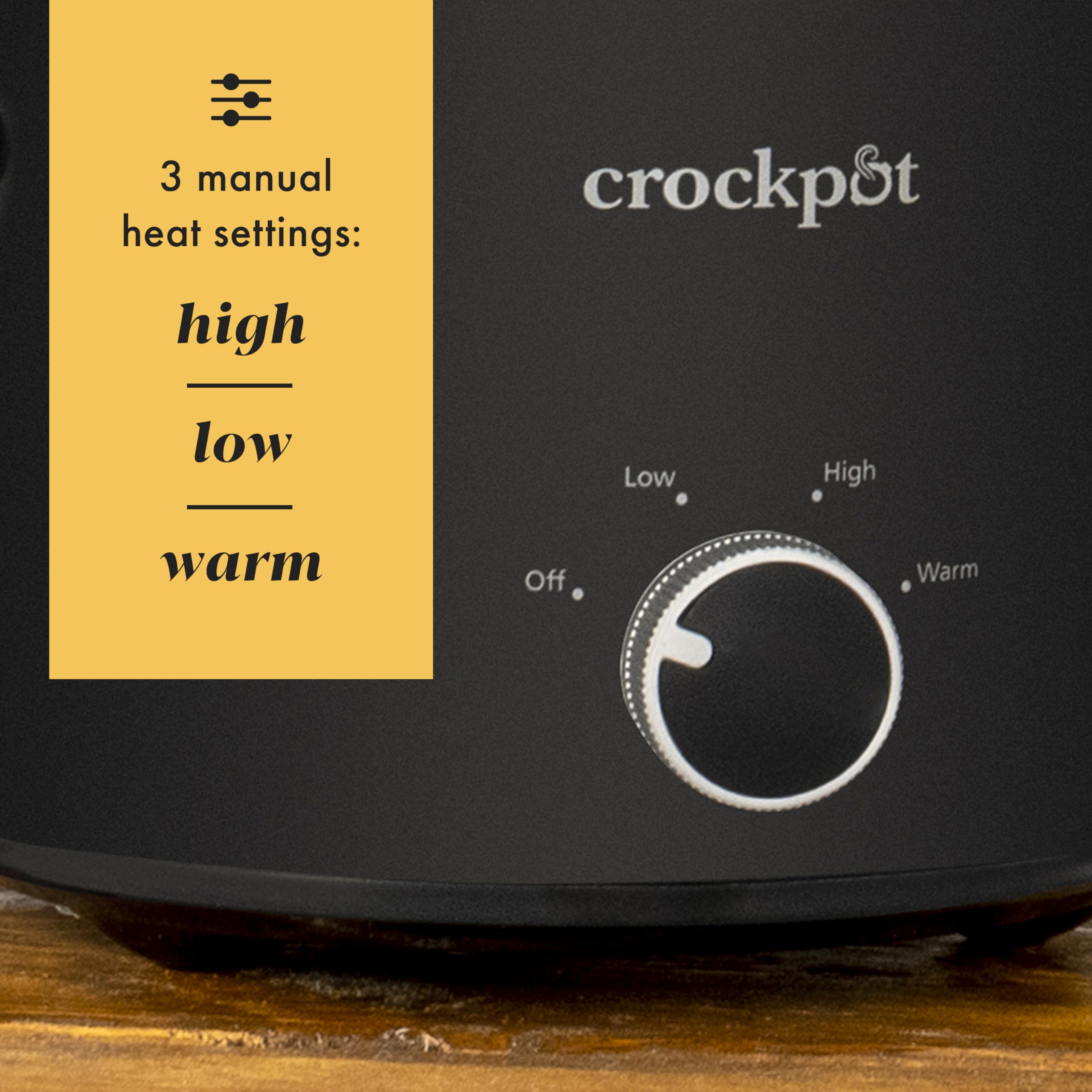 Crock-Pot serving warm dip with chips, Crock-Pot brand keeping party dips hot and ready