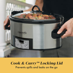 Crock-Pot ceramic insert texture highlighting removable dishwasher-safe insert benefit