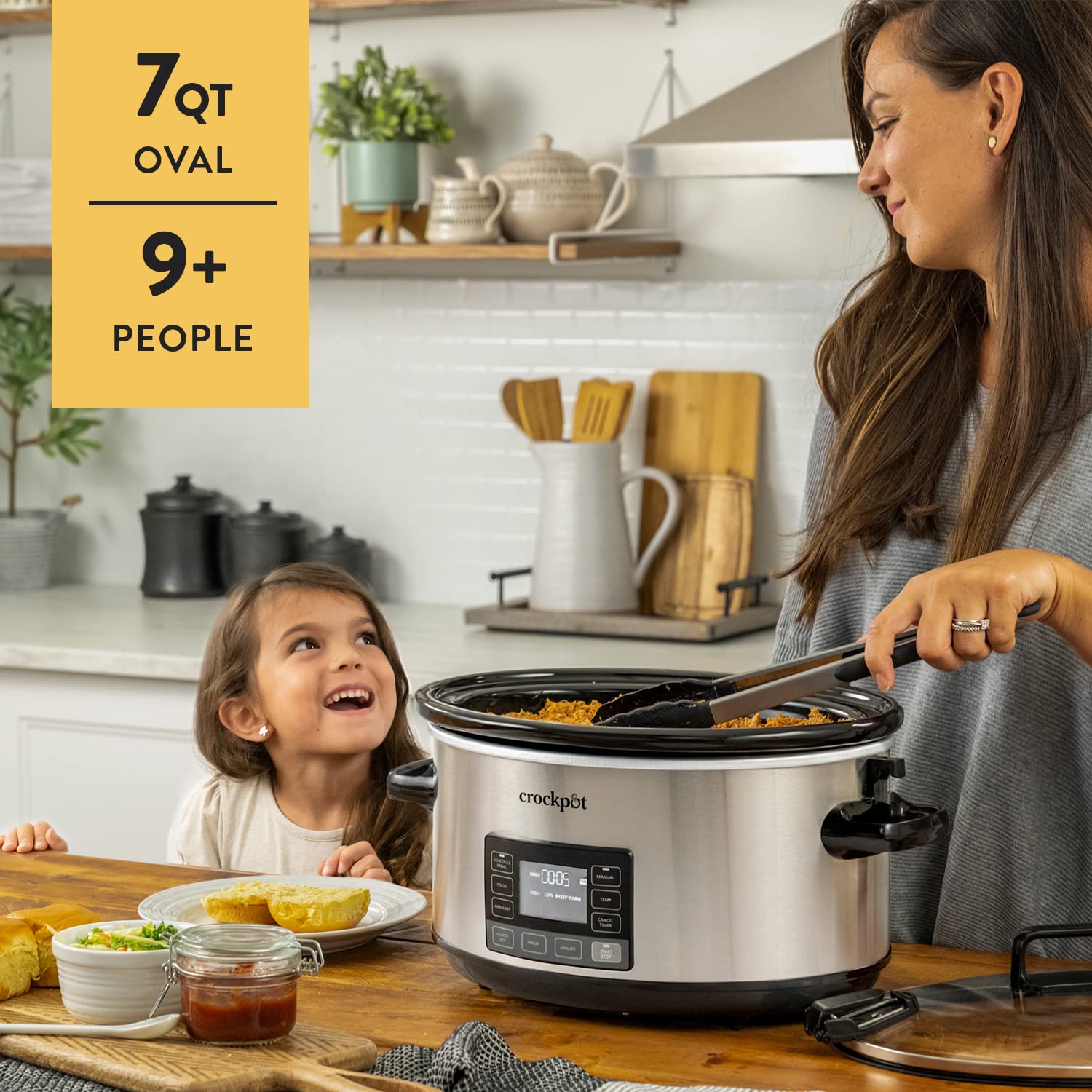 Crock-Pot Cook and Carry handles in use providing secure lifting and portability