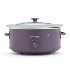 Crock-Pot front view showing Purple Potato finish and modern-vintage look, enhances kitchen style