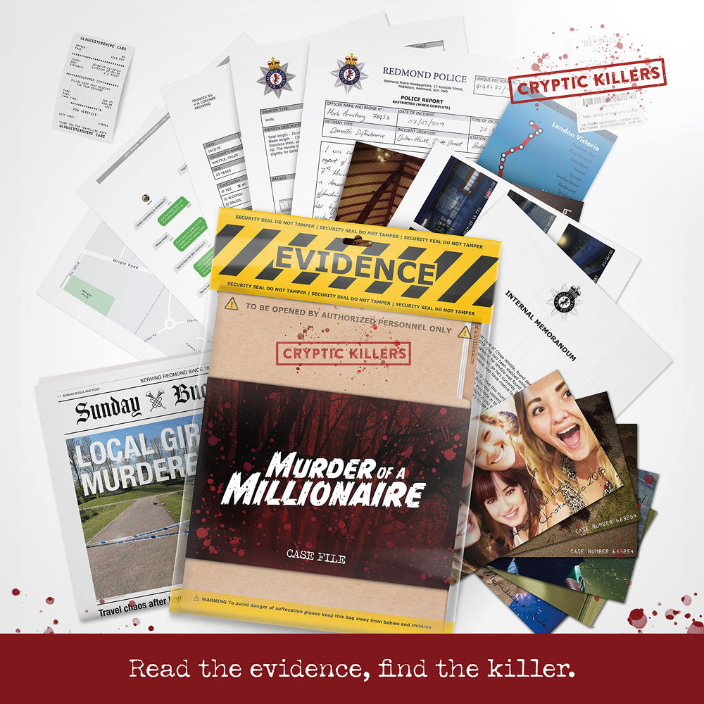Cryptic Killers map with train times illustrating timeline reconstruction benefit