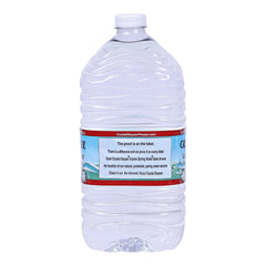 Crystal Geyser pouring water from jug into glass demonstrating quick serving convenience