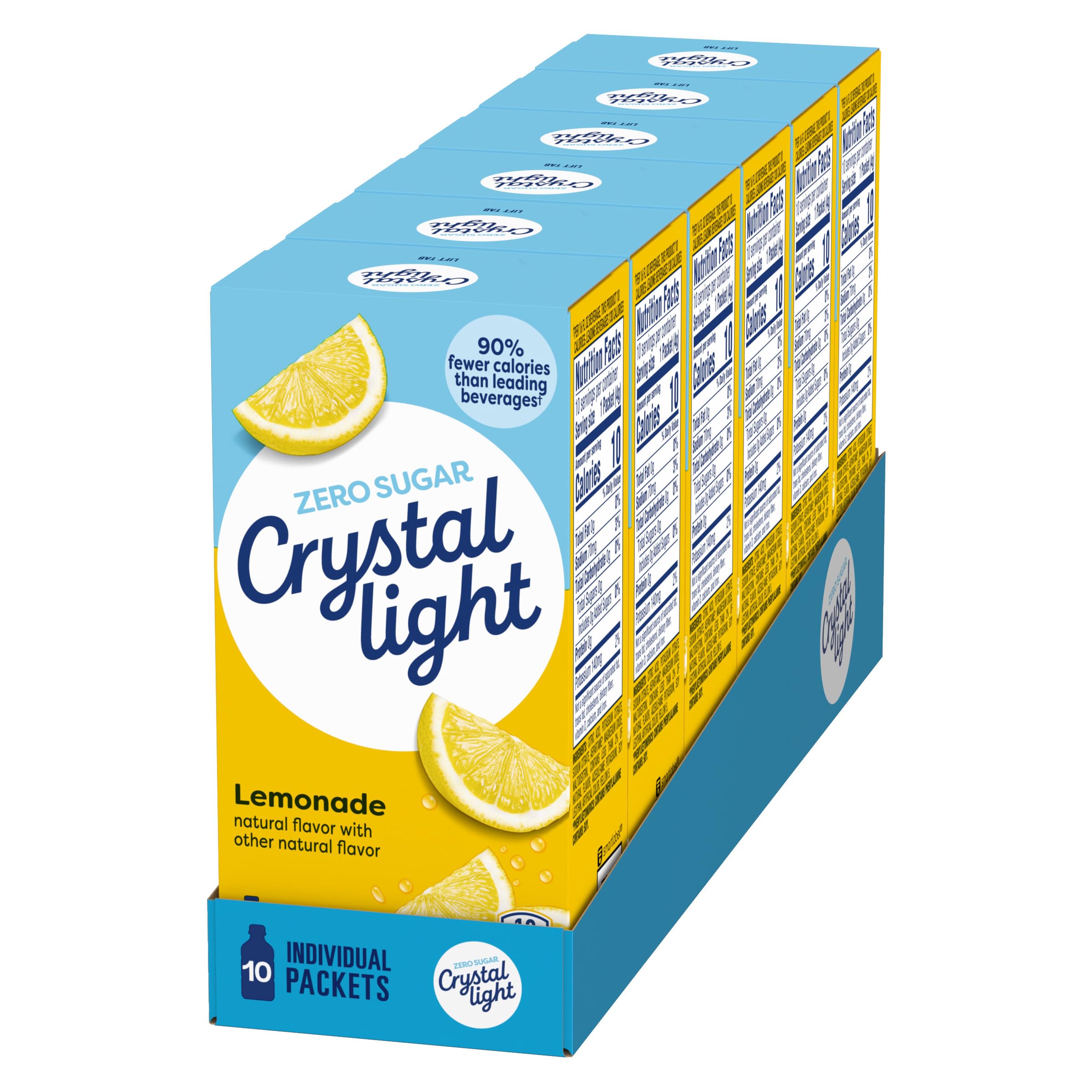 Crystal Light powder texture detail showing fine mixable powder for no-clump mixing