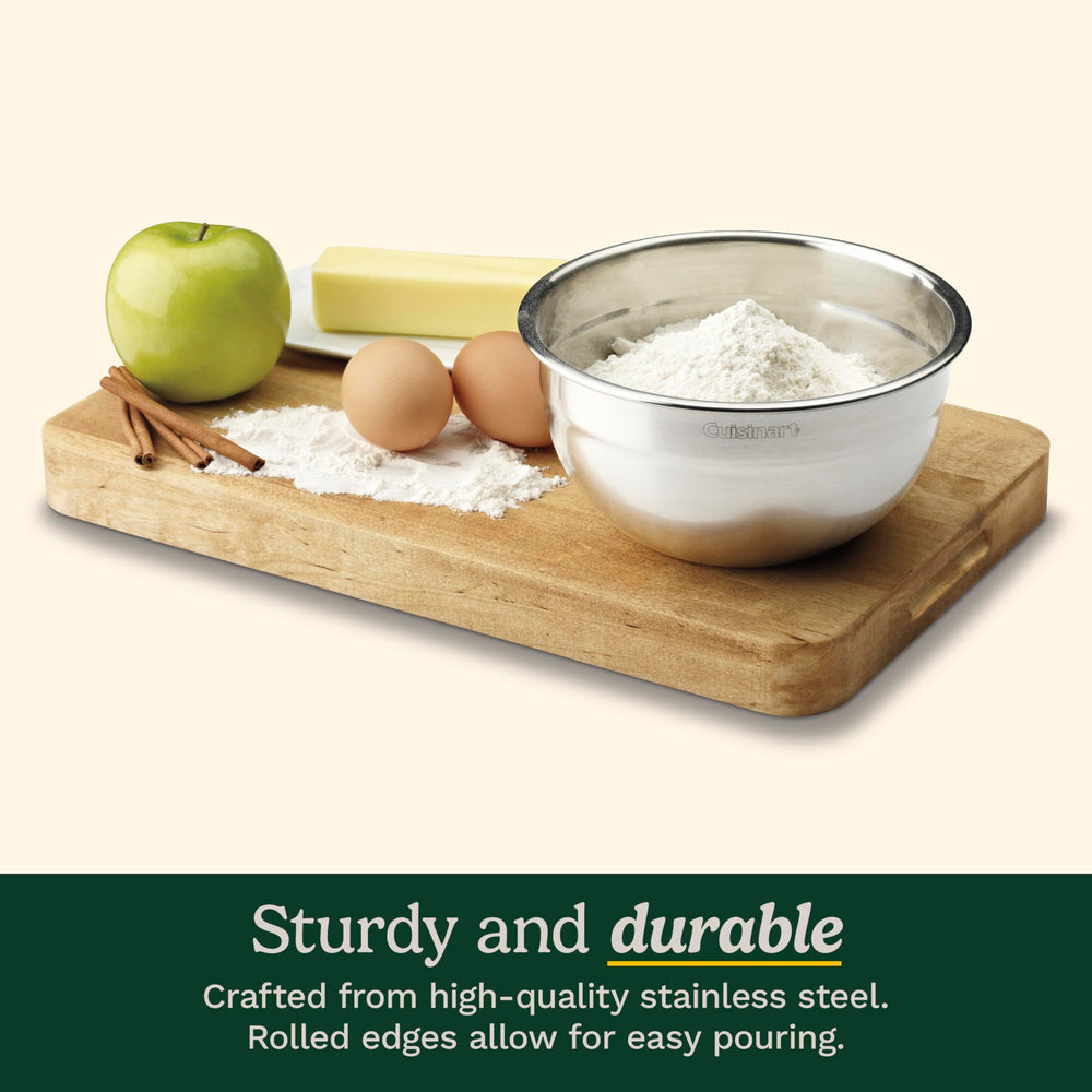 Cuisinart three sizes side by side illustrating size versatility for recipes