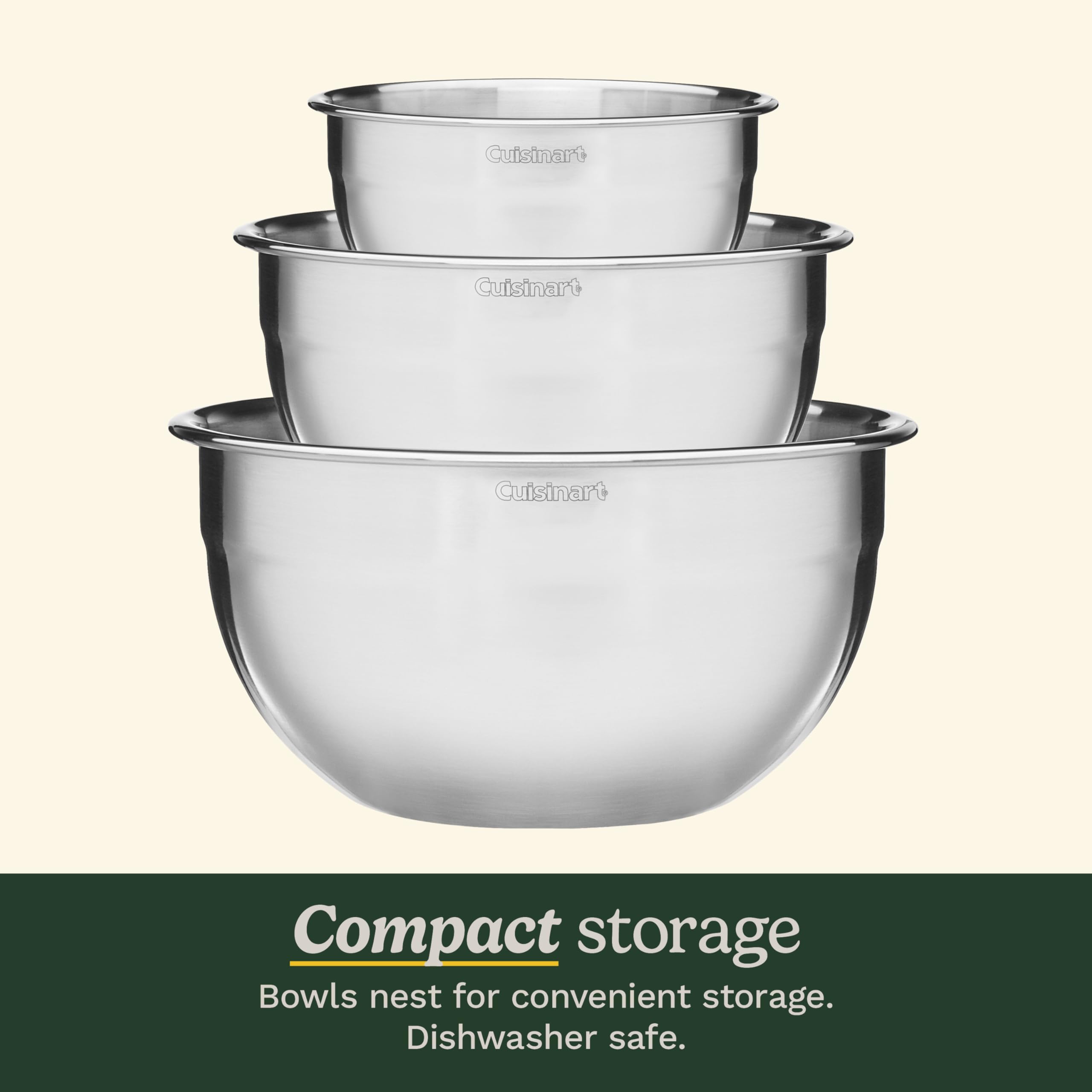 Cuisinart 5‑quart bowl in use mixing salad showing capacity and convenience