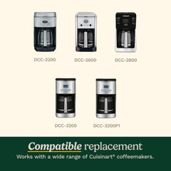 Cuisinart clear brewer markings from 2 to 14 cups for accurate brewing