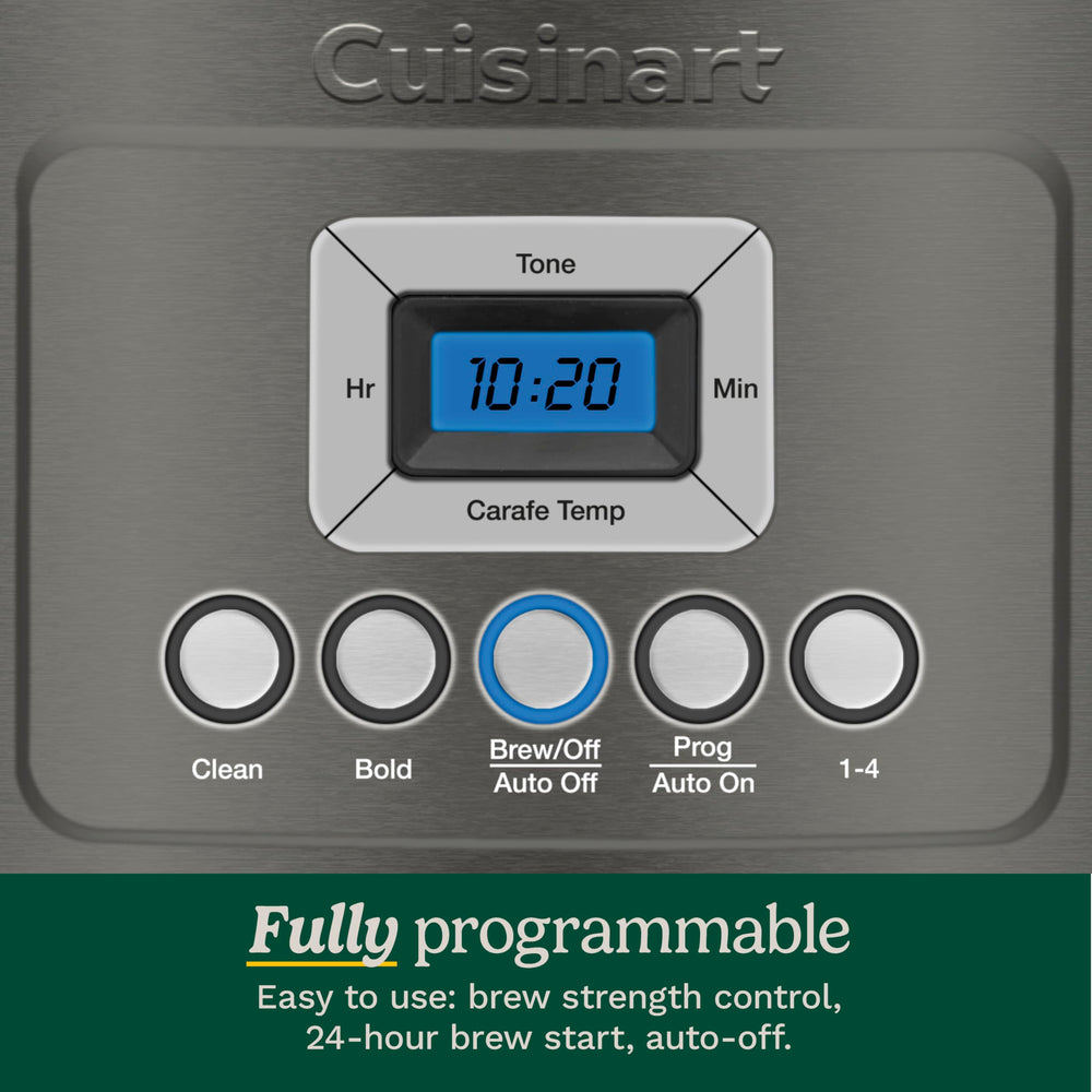 Cuisinart control panel with backlit LCD for easy programming and timer