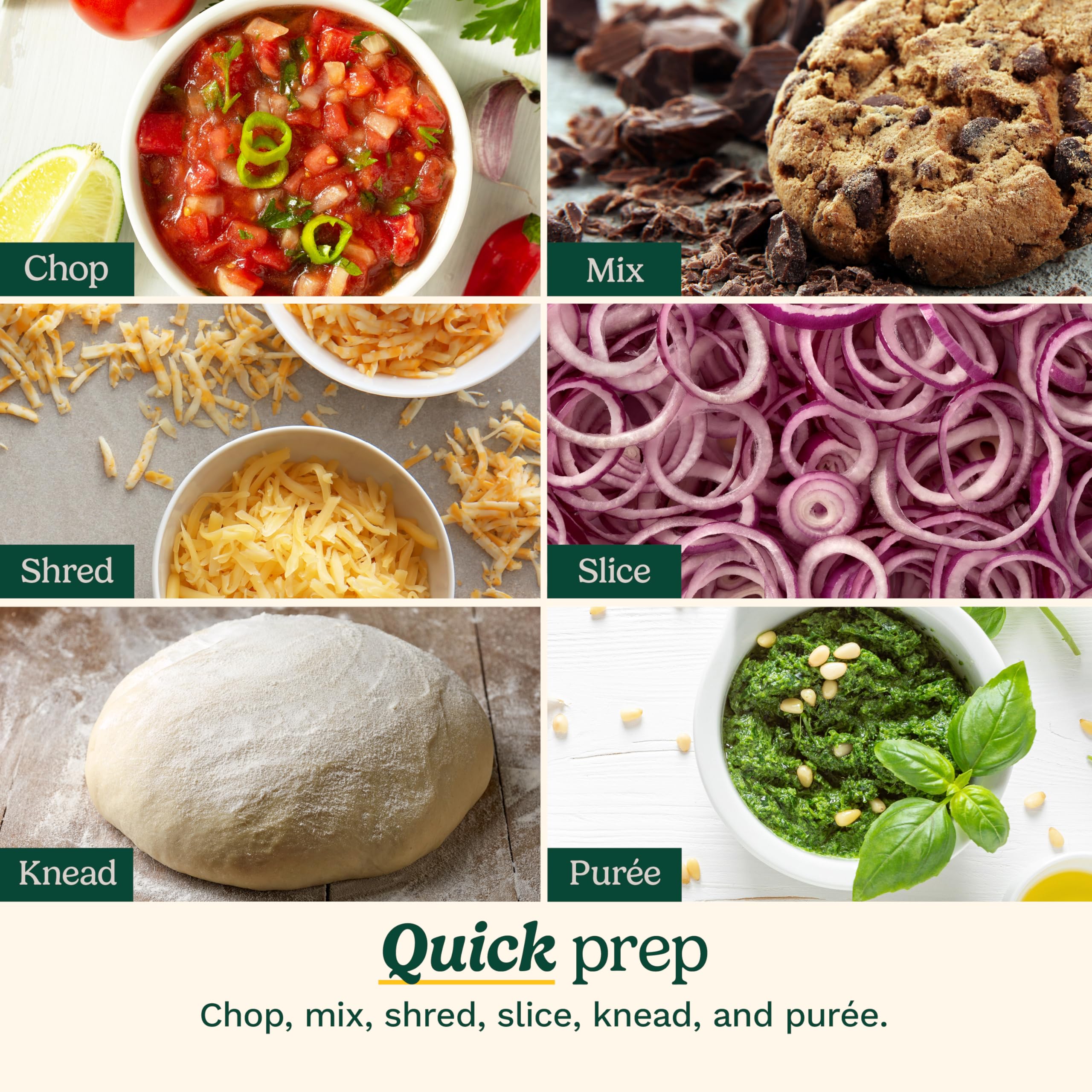 Cuisinart controls and pulse button close, precise texture control