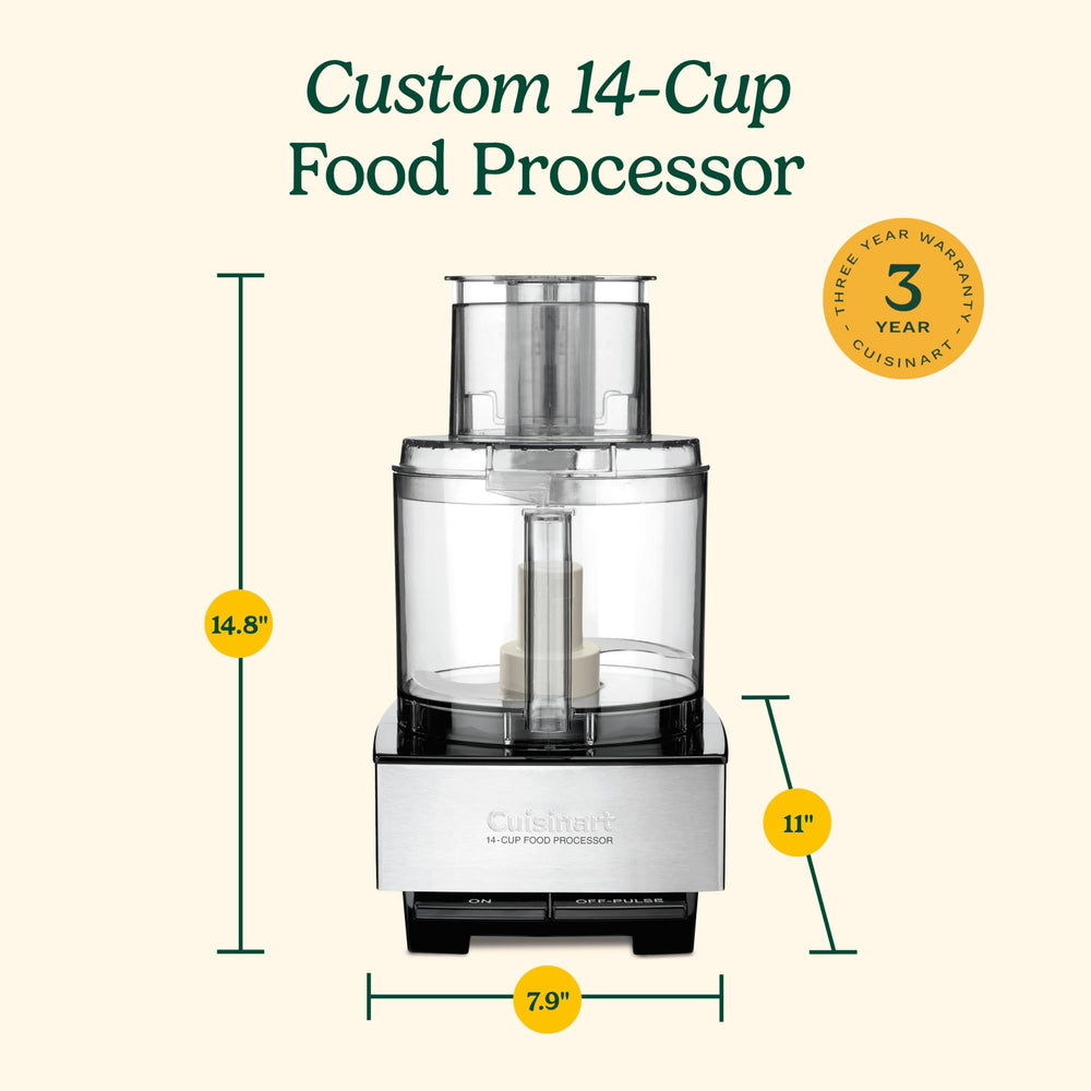 Cuisinart detachable disc stem and parts, simplifies cleanup benefit