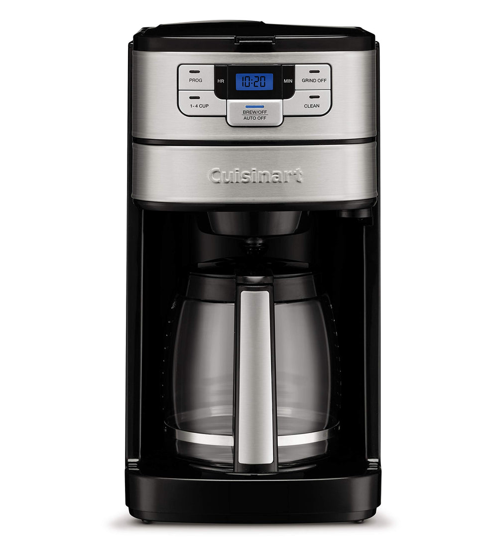 Cuisinart gold-tone filter and charcoal filter detail for cleaner tasting coffee