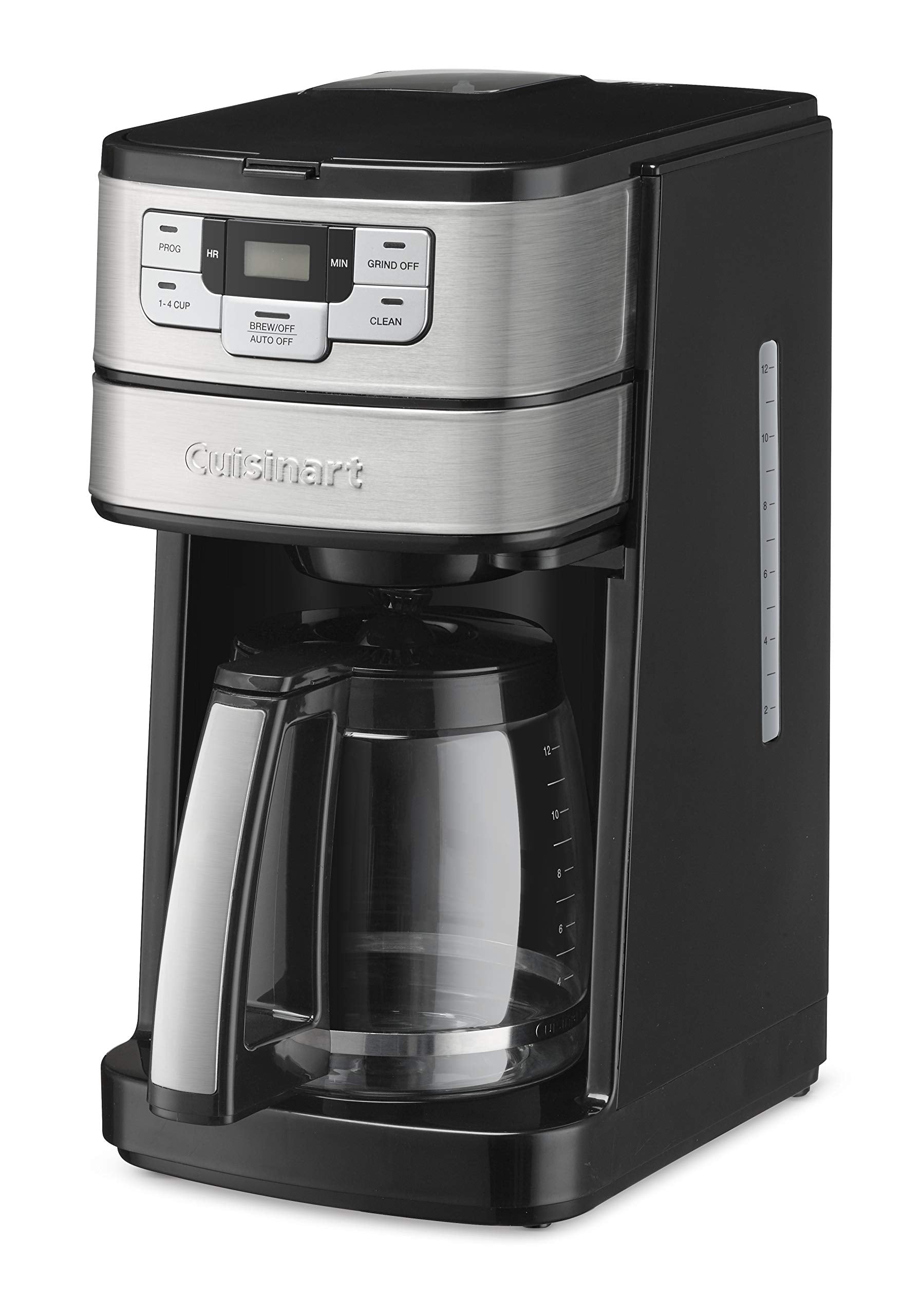 Cuisinart blade grinder close-up demonstrating fresh-bean grinding for richer flavor