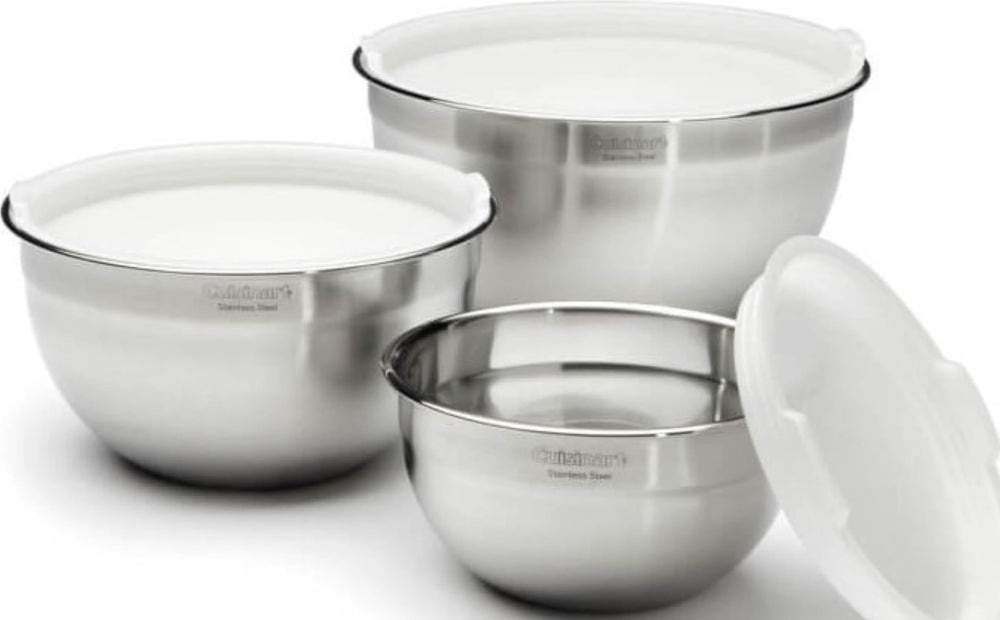 Cuisinart front view of bowls showing packaging and clarity for quick choice