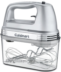 Cuisinart front view with accessories showing compact storage and included tools