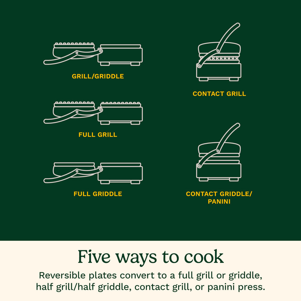 Cuisinart Griddler flat griddle cooking pancakes for even browning and flipping ease