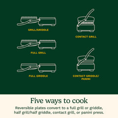 Cuisinart Griddler flat griddle cooking pancakes for even browning and flipping ease
