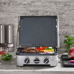Cuisinart Griddler open displaying reversible nonstick plates for versatile cooking