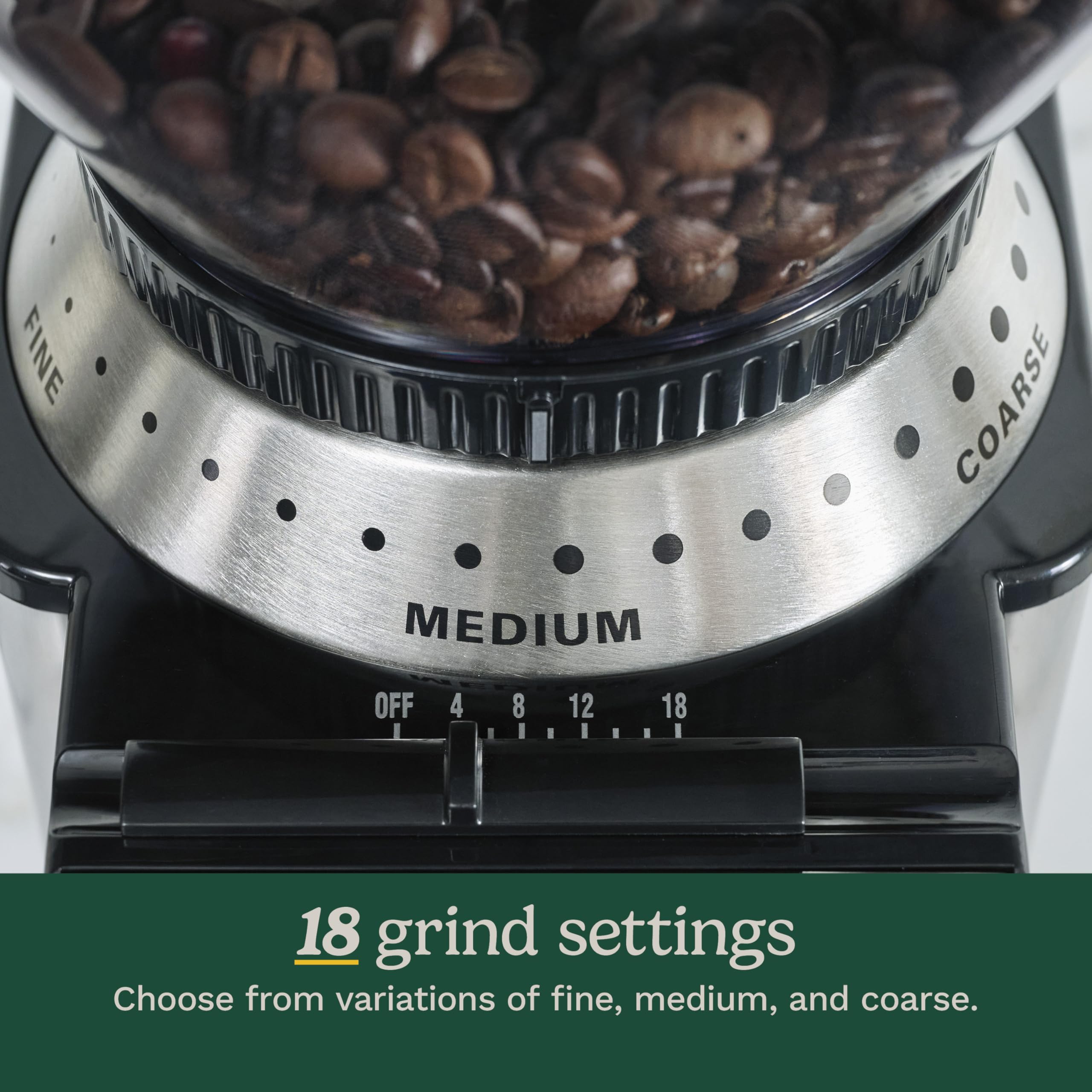 Cuisinart removable grind chamber with grounds for quick transfer