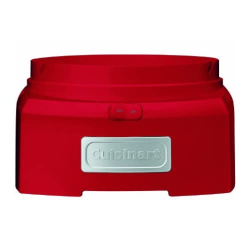 Cuisinart machine churning vanilla ice cream quickly for homemade treats