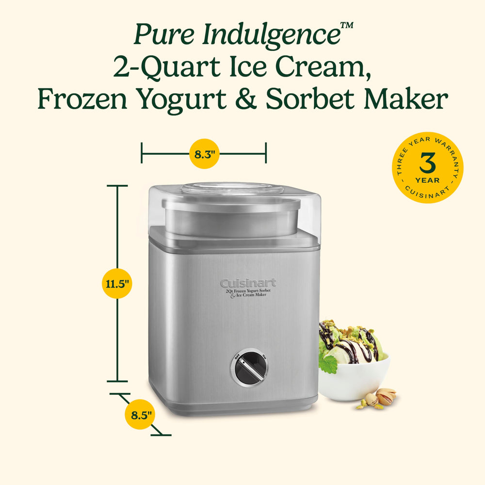 Cuisinart served at backyard table with bowls of ice cream, entertaining made easy