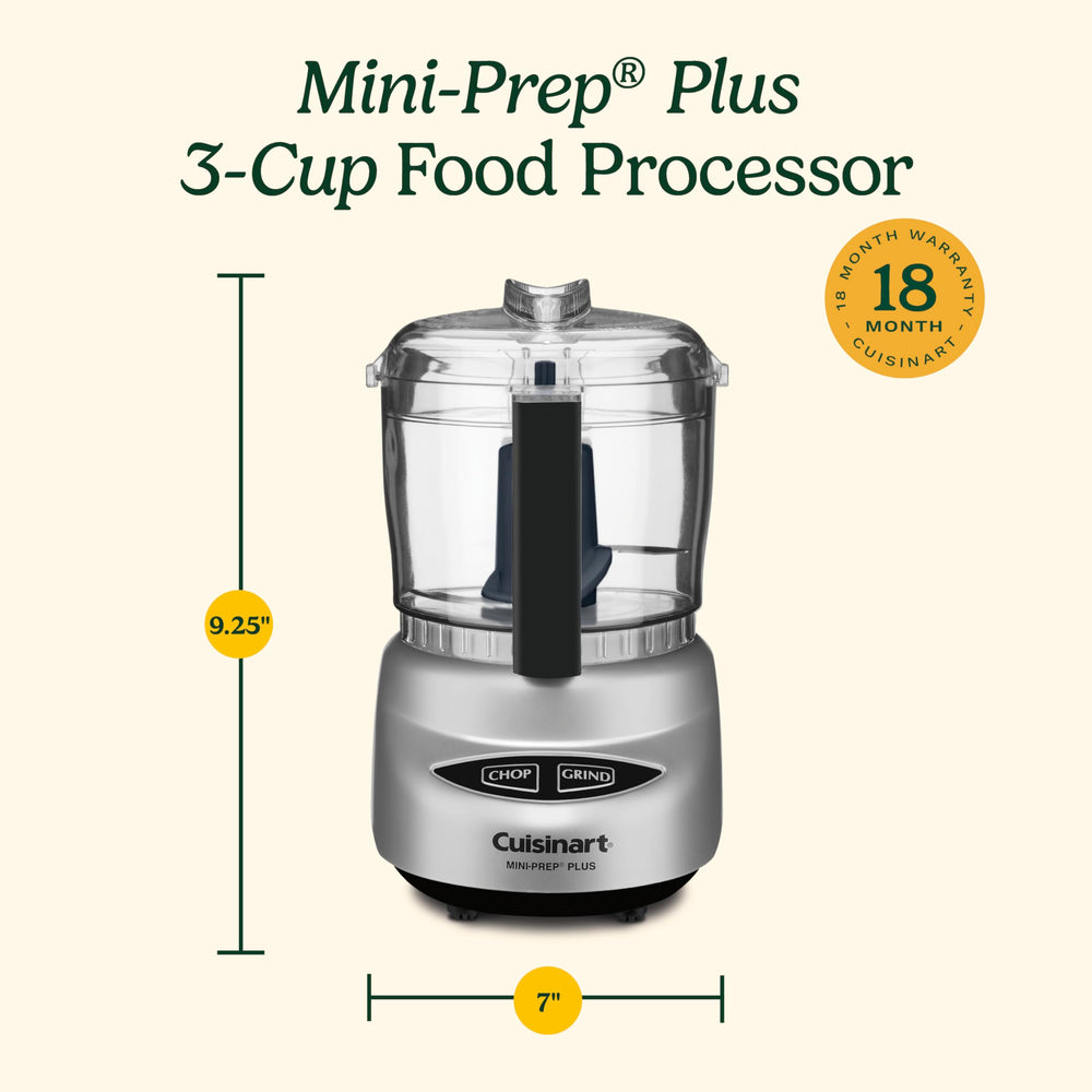 Cuisinart mini-prep accessories and packaging including spatula and recipe book for easy starts