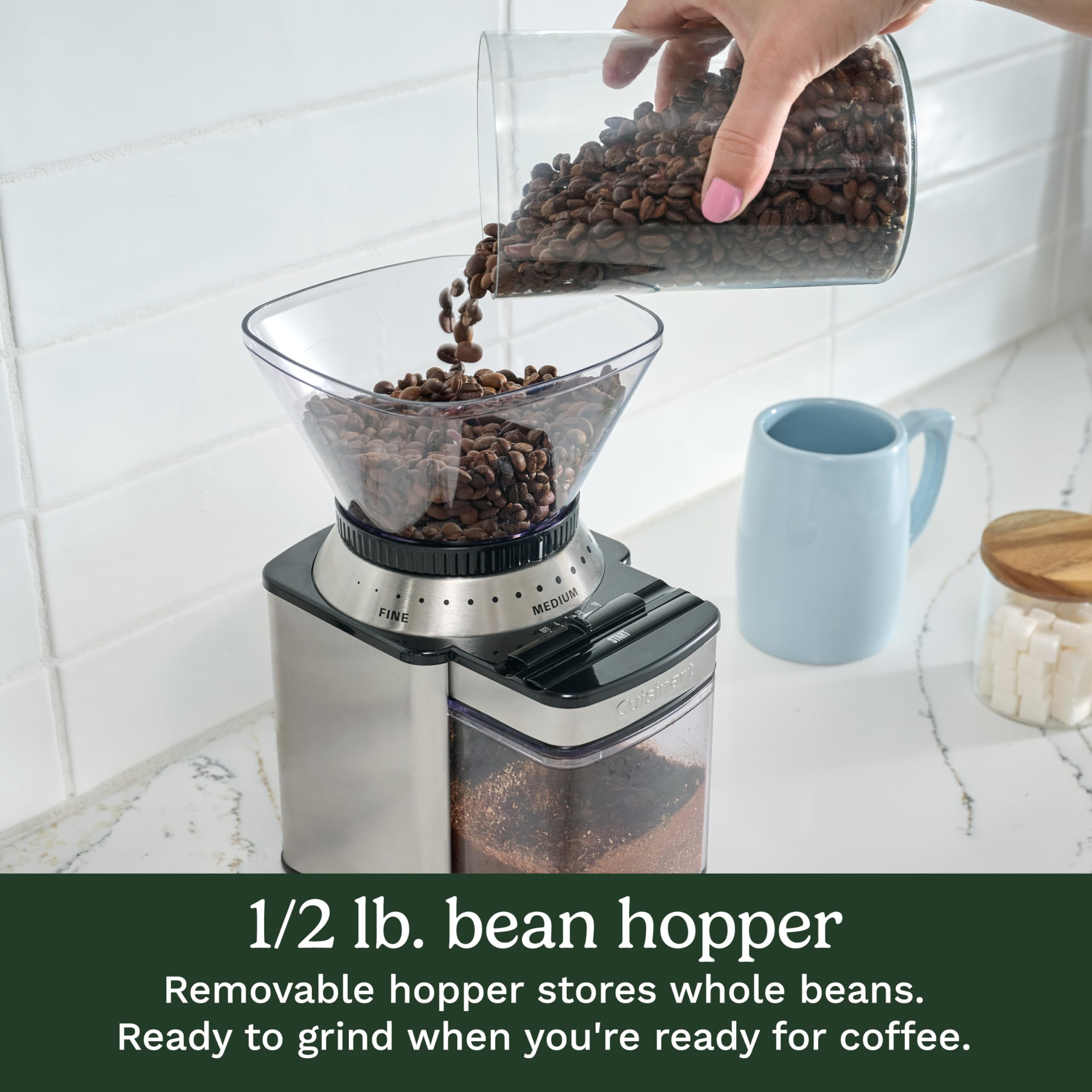 Cuisinart included scoop and brush for fast cleaning benefit