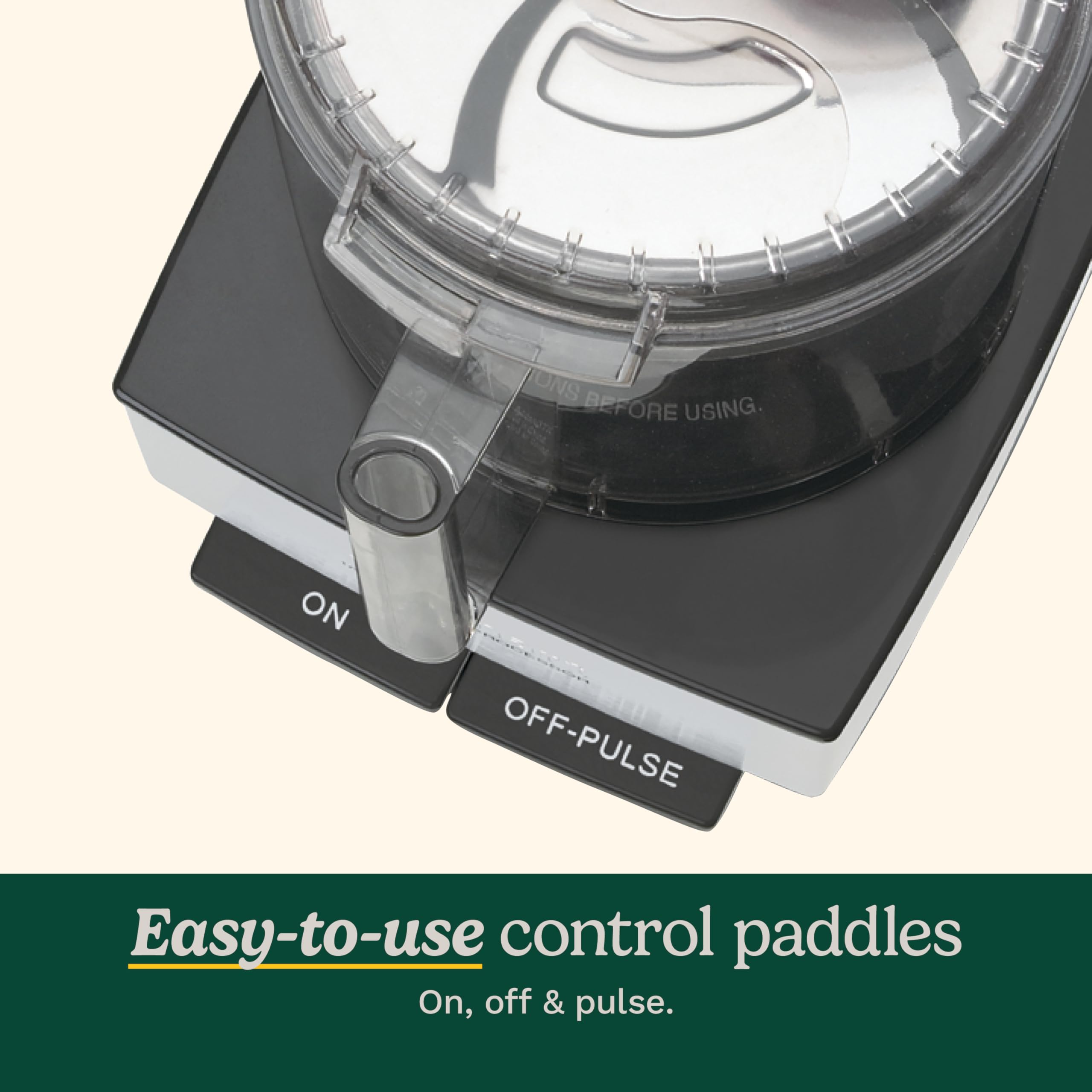 Cuisinart shredding disc and chopping blade, versatile cutting power