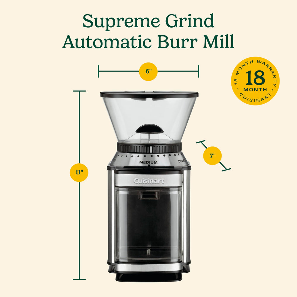 Cuisinart beside coffee mug showing capacity and scale benefit
