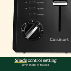 Cuisinart close-up of wide 1.5-inch slot showing room for bagels and thicker slices benefit