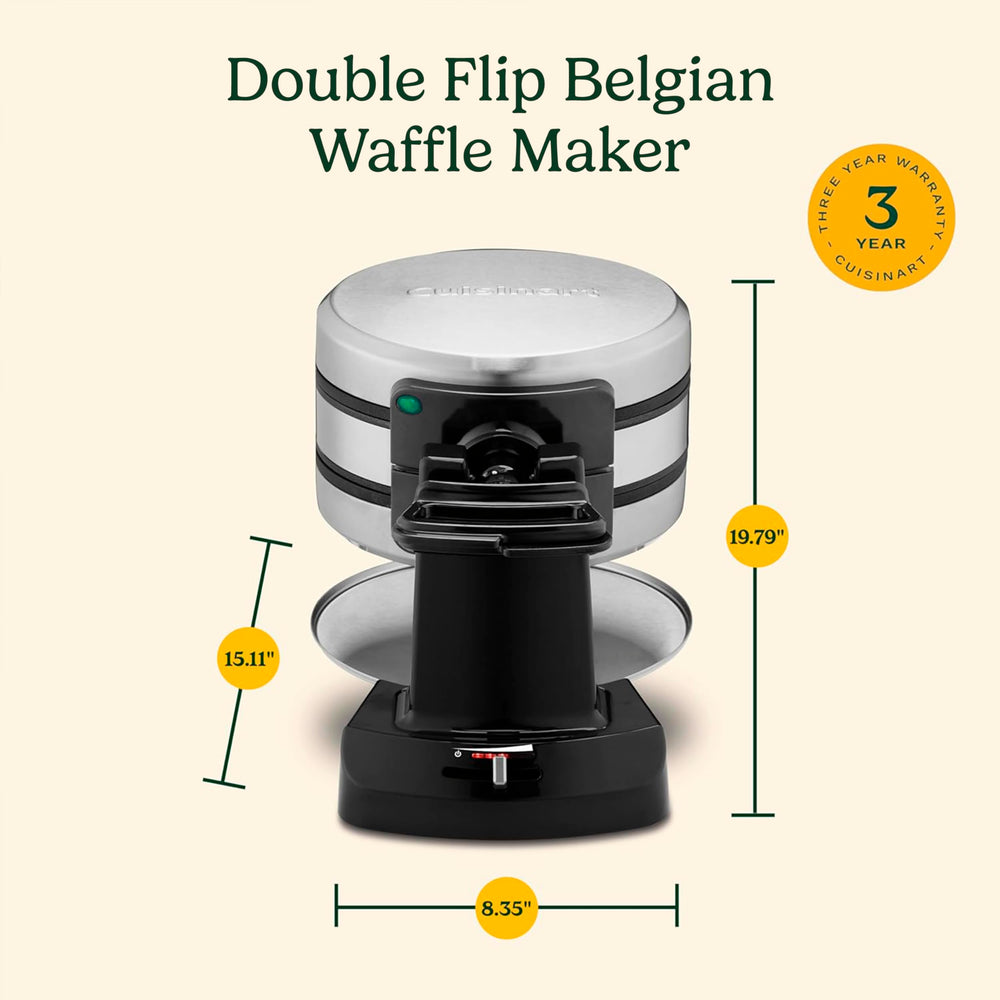 Cuisinart waffle maker in breakfast setting for quick family meals and entertaining