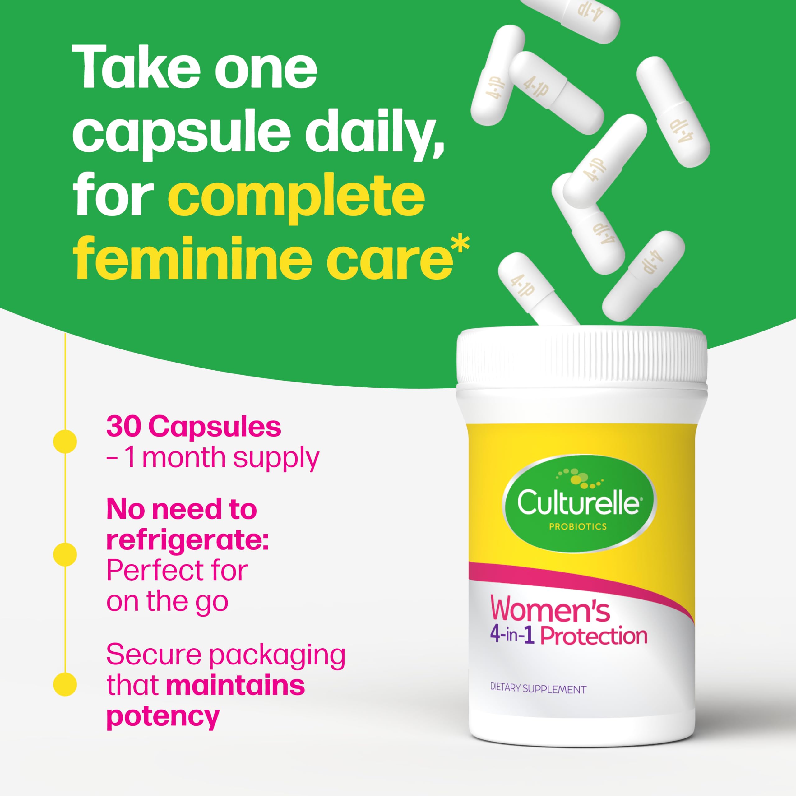 Culturelle on a bathroom counter in a lifestyle scene suggesting daily routine benefit