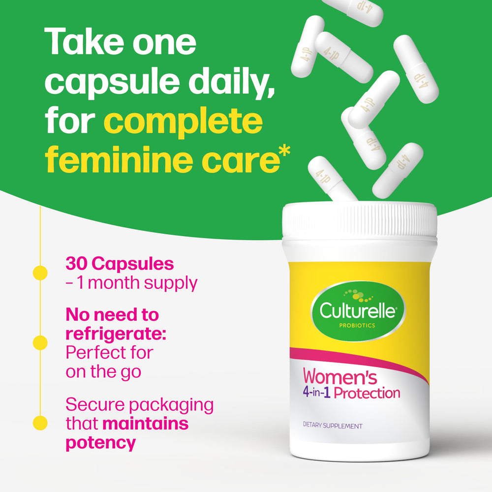 Culturelle on a bathroom counter in a lifestyle scene suggesting daily routine benefit