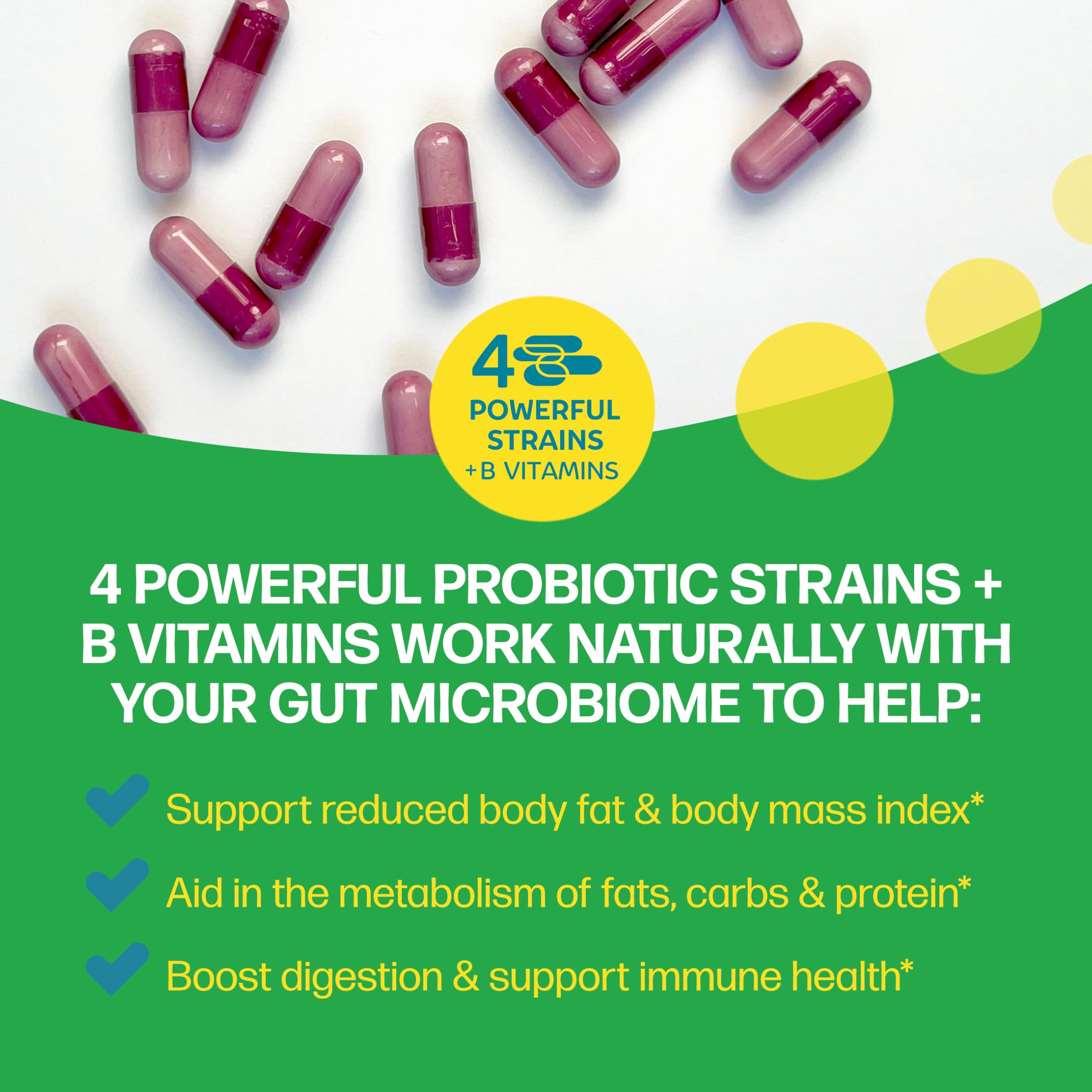 Culturelle supplement facts label highlighting 12 billion CFU and B vitamin content