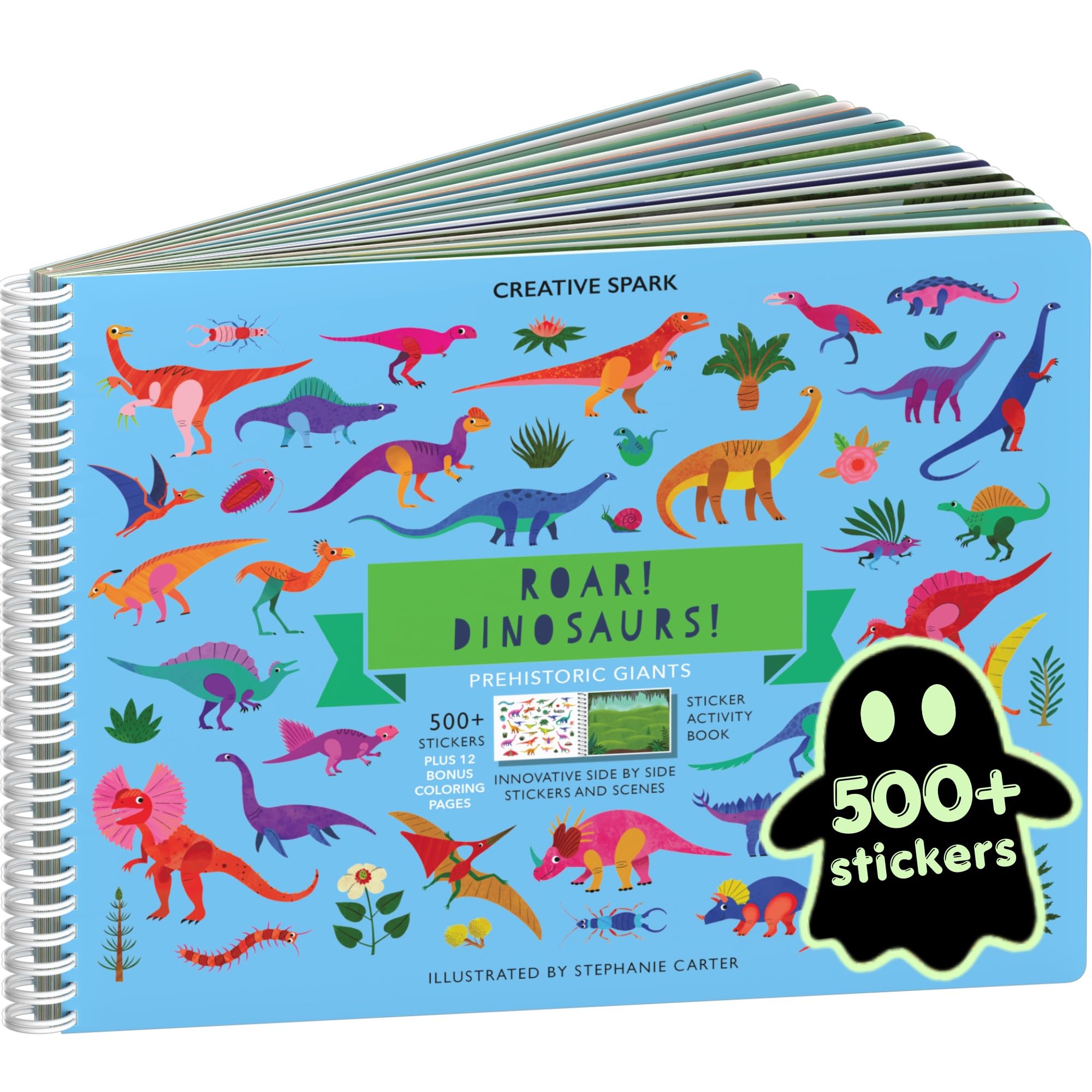 CUPKIN front cover showing dinosaurs and colorful title, invites creative play