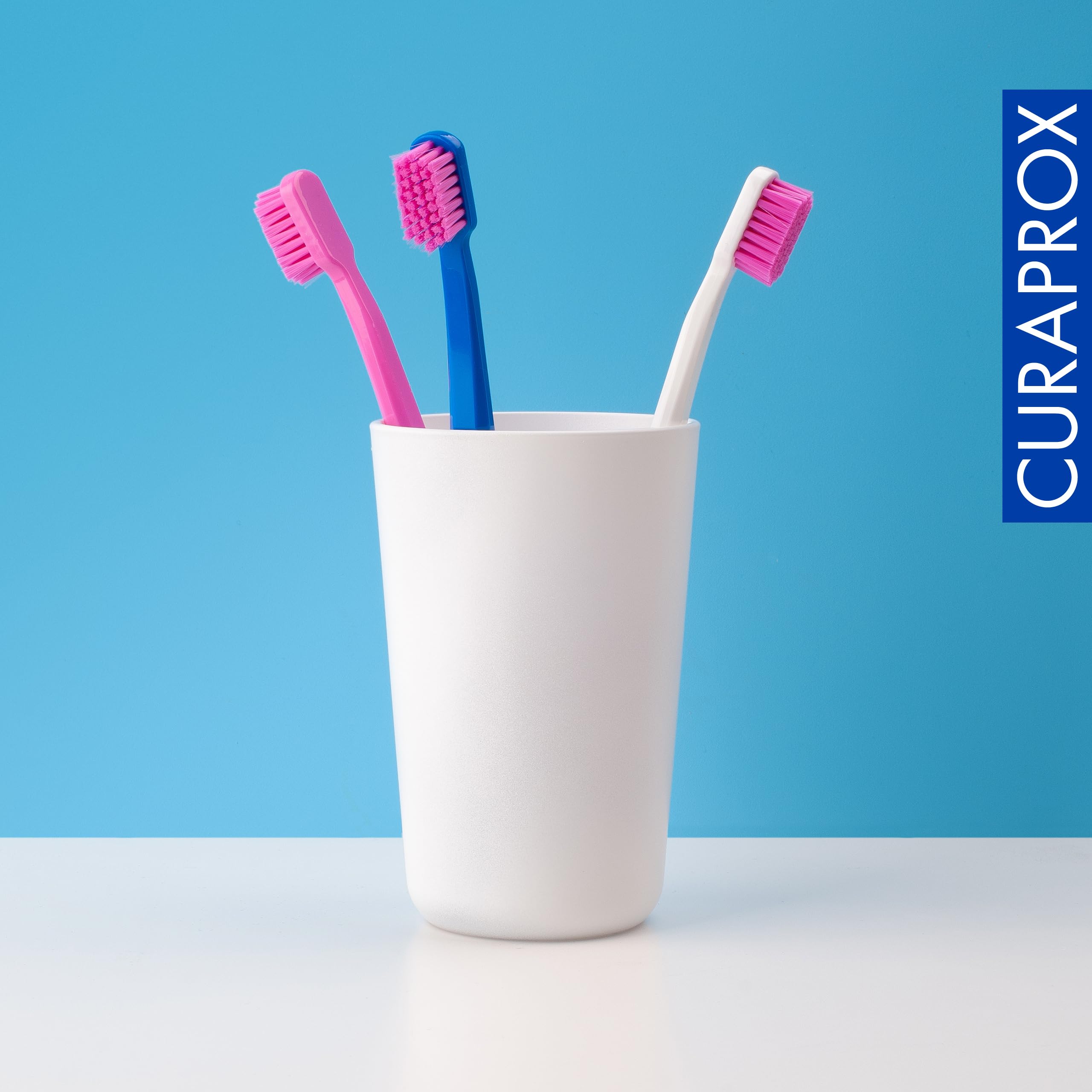 Curaprox CS 5460 back label with product specs and Swiss-made mark for quality assurance