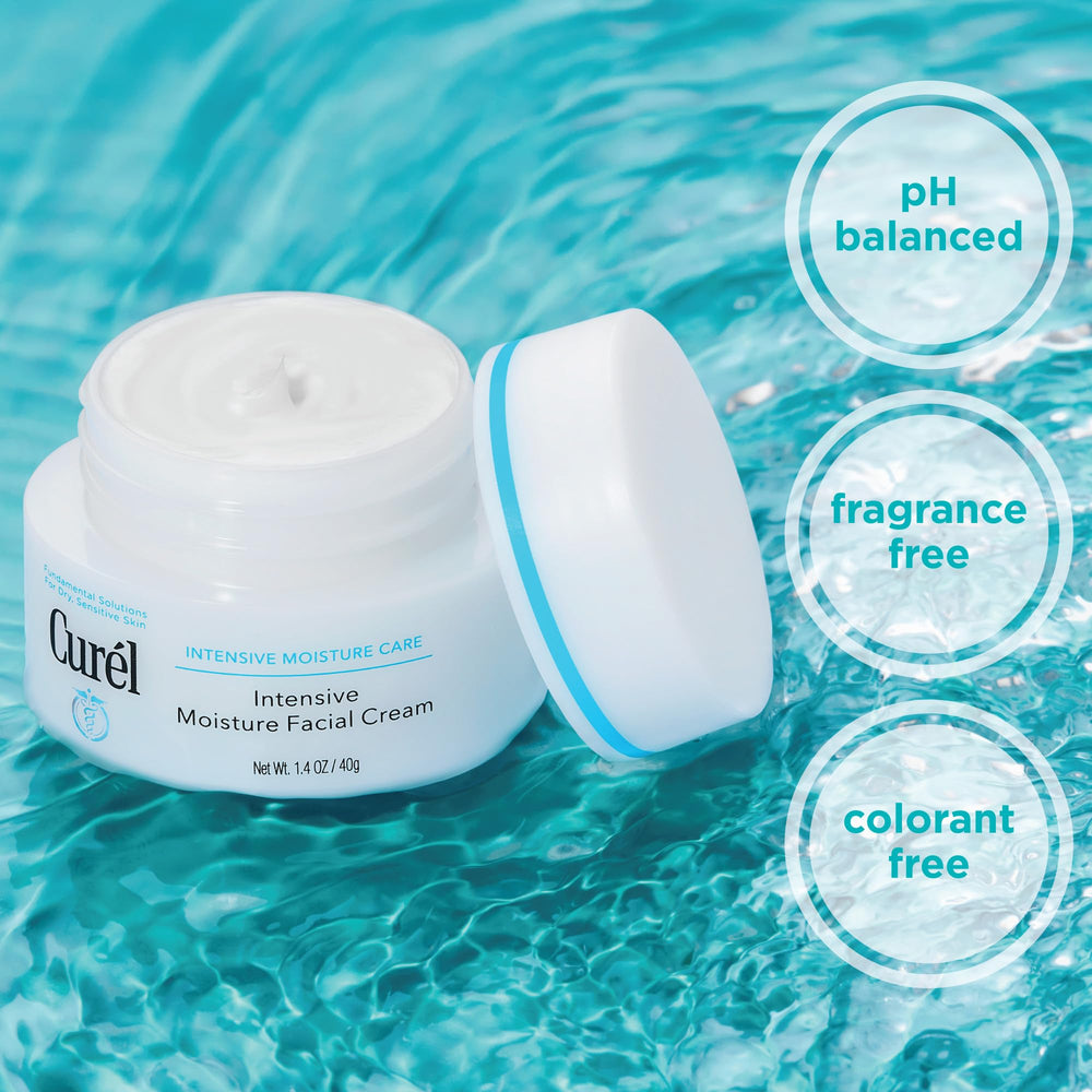 Curel cream applied to hand demonstrating smooth spreadability and hydration