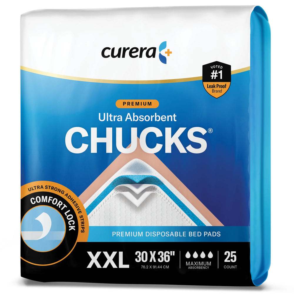 Curera Chucks next to sheet illustrating size and placement ease