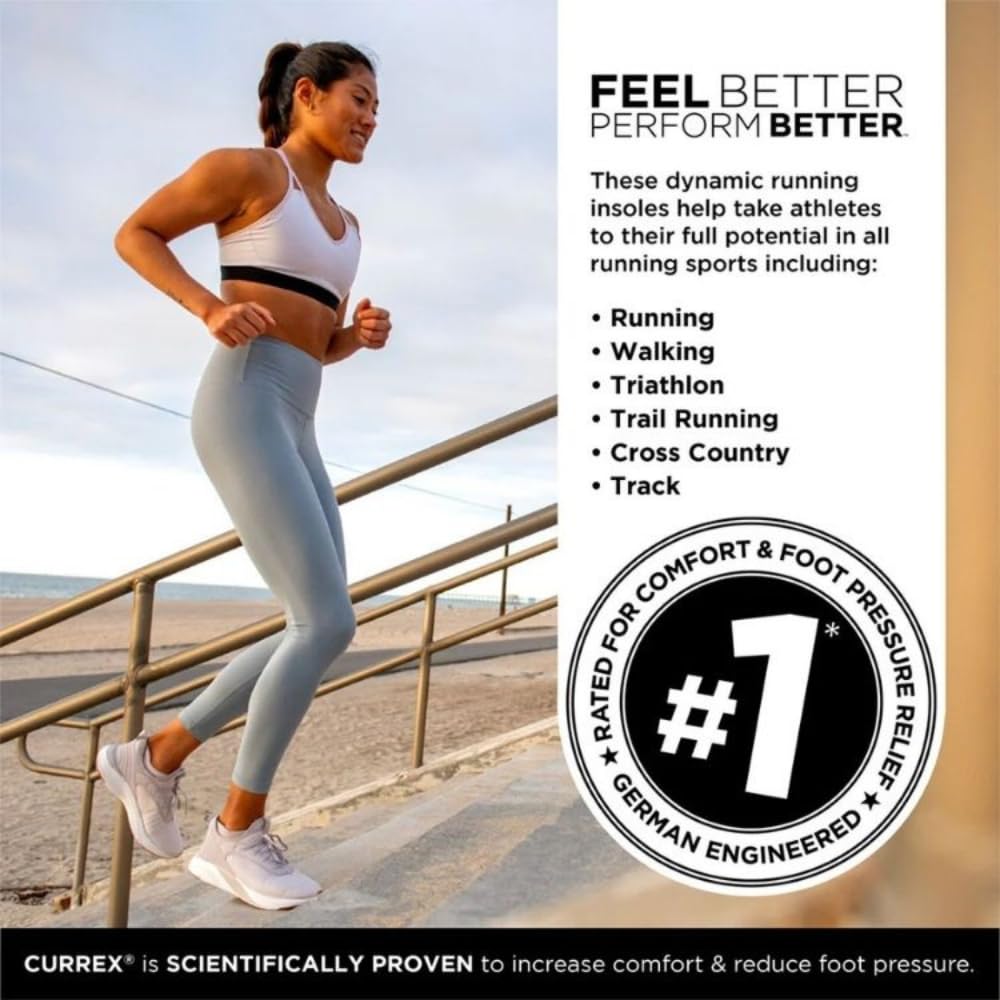 CURREX close-up of deep heel cup providing locked-in stability