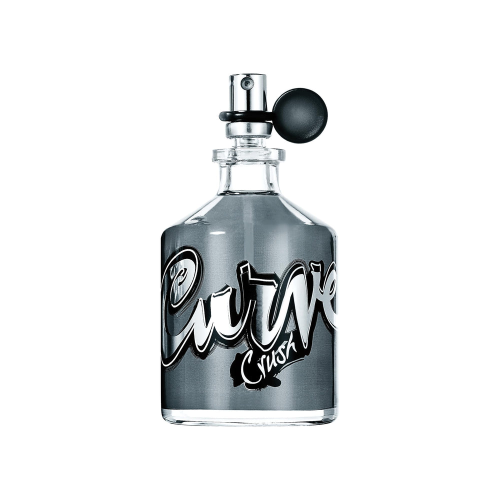 Curve Crush angled bottle highlighting glass design and portable benefit