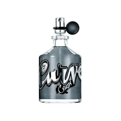 Curve Crush angled bottle highlighting glass design and portable benefit