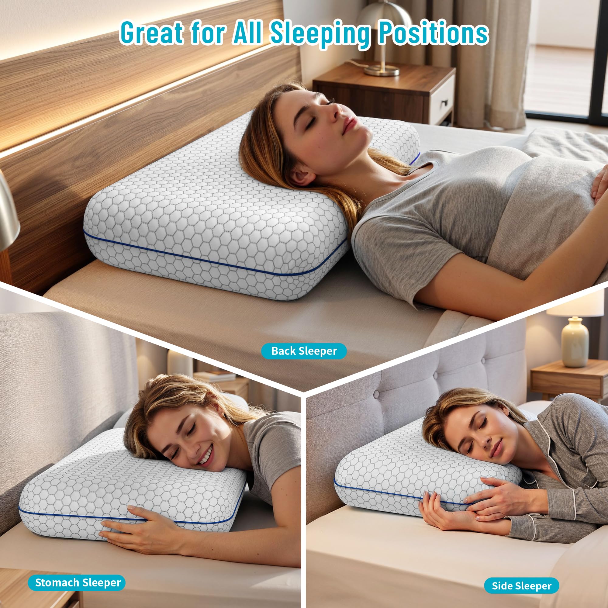 CushyOasis camping size pillow in backpack showing travel-ready convenience
