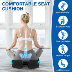 CushyOasis side profile showing 4.76-inch thickness for balanced cushioning