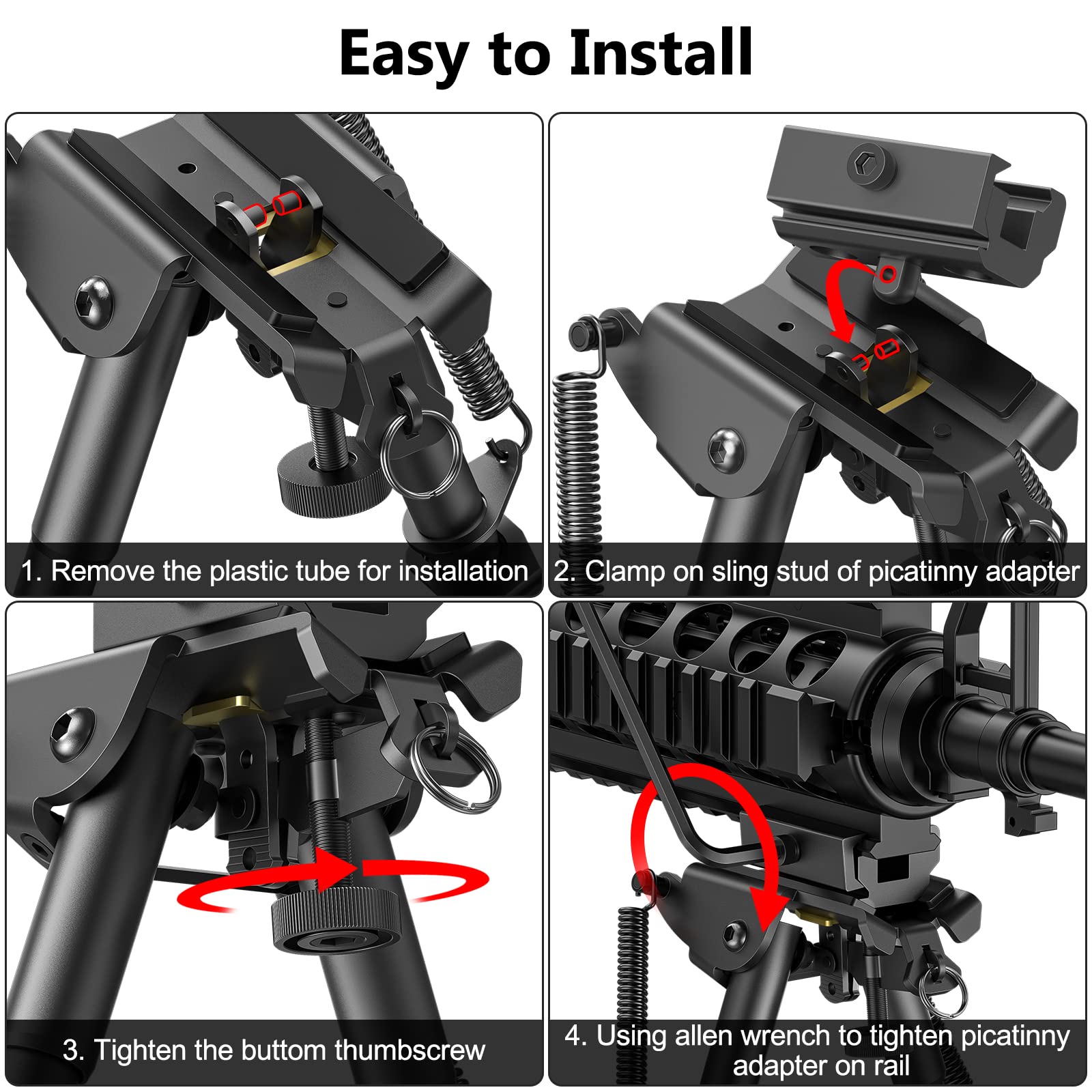 CVLIFE mounted Picatinny adapter demonstrating secure rail attachment and stability